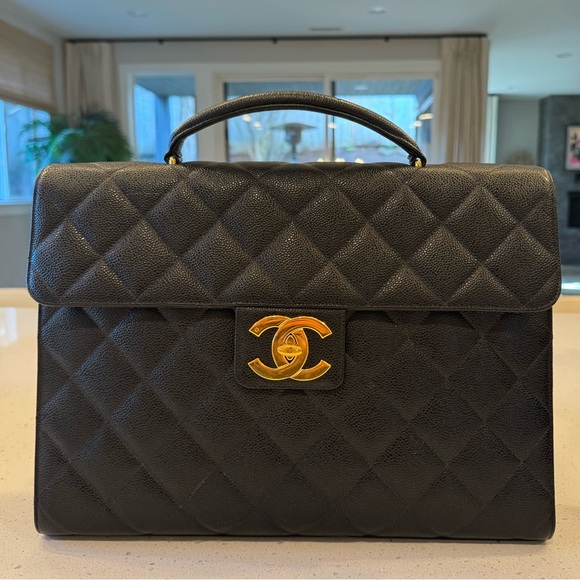 CHANEL Handbags - Chanel vintage caviar quilted business bag